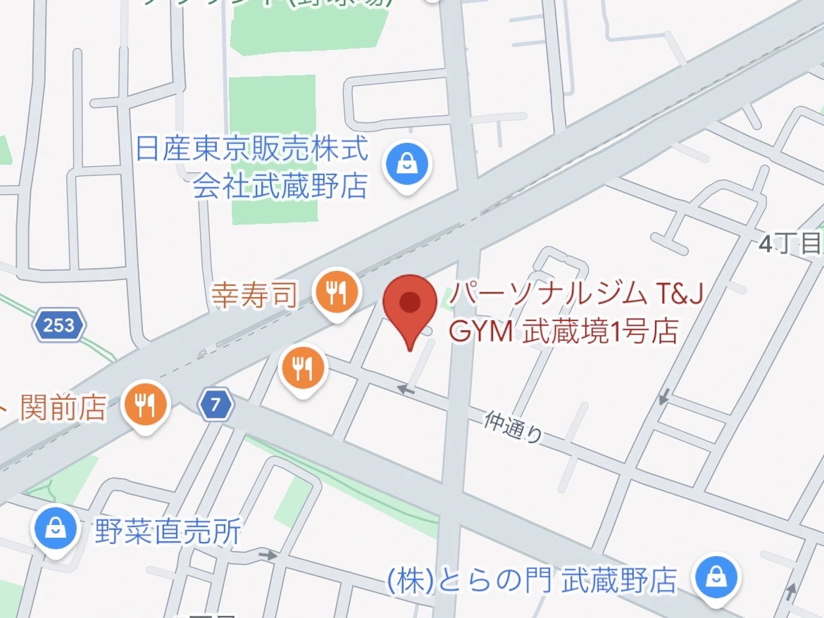 関前店周辺のGoogleマップ